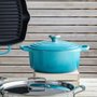 Panela Redonda Signature Le Creuset Azul Caribe 16 cm