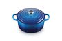Panela Redonda Signature Le Creuset Azure Blue 22 cm