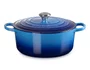 Panela Redonda Signature Le Creuset Azure Blue 28cm