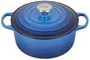 Panela Redonda Signature Le Creuset Azure Blue 30 cm