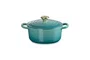 Panela Redonda Signature Le Creuset Bleu Riviera 18 cm