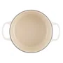 Panela Redonda Signature Pegador Dourado Le Creuset Branco 22 cm