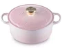 Panela Redonda Wicked Glinda Signature Le Creuset Shell Pink 24 cm