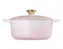 Panela Redonda Wicked Glinda Signature Le Creuset Shell Pink 24 cm