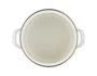 Panela Stock Pot com Pegador Dourado Le Creuset Branco 20 cm