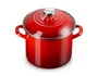 Panela Stock Pot com Pegador em Aço Inox Le Creuset Vermelho 22 cm