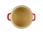 Panela Stock Pot com Pegador em Aço Inox Le Creuset Vermelho 22 cm