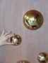 Peça Decorativa Em Acrílico Baby Meia Lua Gold By Gabs