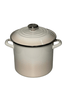 Panela Stock Pot com Pegador Inox Le Creuset Meringue 22 cm