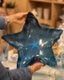 Petisqueira Acrílico Grande Estrela Azul 37 cm