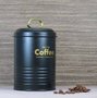Porta Condimentos Industrial Coffee Martiplast Preto e Dourado 15 cm