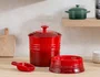 Porta Ração com Dosador Pet Collection Le Creuset Vermelho 2,3 L