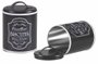 Pote para Biscoitos Redondo Biscuits Vintage Industrial Preto 