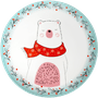 Prato de Sobremesa de Urso Convexa Bichos de Natal Germer 20,5 cm