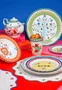 Prato Fundo em Porcelana Coração Mamma Mia Baci Milano