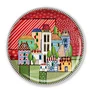 Prato Paese Mio Egan Italy Vermelho 30,5 cm