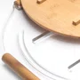 Prato para Bolo Redondo em Acrílico com Bambu 32 cm