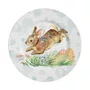 Prato Para Sobremesa Color Rabbits Verde Alleanza Cerâmica 21 cm