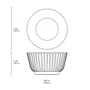 Ramekin M Linhas Litchi Porto Brasil 9 cm