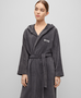 Roupão Feminino Plain com Capuz Tamanho G Boss Home Grafite