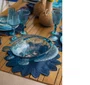 Saladeira Acrílico Tartaruga Azul 45 cm