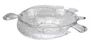 Saladeira Acrílico Tartaruga Transparente 45 cm