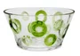 Saladeira Acrílico Textura Círculo Verde 25 cm