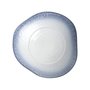 Saladeira Em Porcelana Branco e Azul 30cm