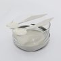 Saladeira Sava Com Talheres Inox Riva Prataria
