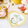 Set 02 Pratos de Coração La Majorelle Pip Studio Amarelo 21 cm