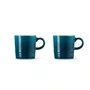 Jogo 2 Canecas Espresso 100ml Le Creuset Deep Teal