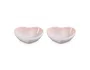 Set 2 Pratos Coração Le Creuset Shell Pink 13 cm