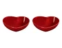 Set 2 Pratos Coração Le Creuset Vermelho 13 cm