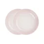 Jogo 2 Pratos Fundos 22cm Cerâmica Le Creuset Shell Pink