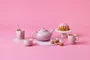 Jogo 3 peças Chaleira e Caneca Le Creuset Shell Pink Jogo 3 peças Chaleira e Caneca Le Creuset Shell Pink