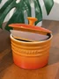 Jogo 3 Peças Porta Condimentos Hermético Le Creuset Laranja