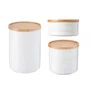 Jogo 3 Potes com Tampa Herméticos Le Creuset Branco