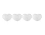 Set 4 Mini Bowls Coração Le Creuset Branco