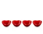 Set 4 Mini Bowls Coração Le Creuset Vermelho