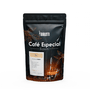 Set Cafeteira Moka Express 3 Xícaras Areia e Café Especial Moído Calda de Pudim 250g Bialetti