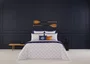 Jogo de Cama Queen 7 Peças Encre 300 Fios Yves Delorme Paris