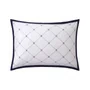 Jogo de Cama Super King 7 Peças Encre 300 Fios Yves Delorme Paris