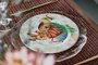 Sousplast em Vidro Brisa Clear Gold Decorativo Home Design 26 cm