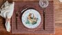 Sousplast em Vidro Brisa Clear Gold Decorativo Home Design 26 cm