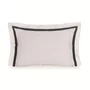 Super Fronha Vercelli 300 Fios Trussardi Branco e Fogli 50cm x 90cm