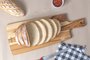 Tábua Retangular para Pão em Madeira Teca com Cabo Kitchen Tramontina 48 x 19 cm