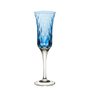 Taça de Cristal para Champagne Strauss Azul Claro 190 ml 