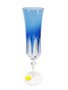 Taça para Champagne em Cristal Overley Mozart Azul Claro 210 ml
