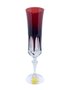 Taça para Champagne em Cristal Overley Mozart Vermelho 210 ml