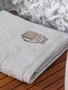 Toalha Banhão Modena 0,86 x 1,50m LCL Home By Trussardi Gelo